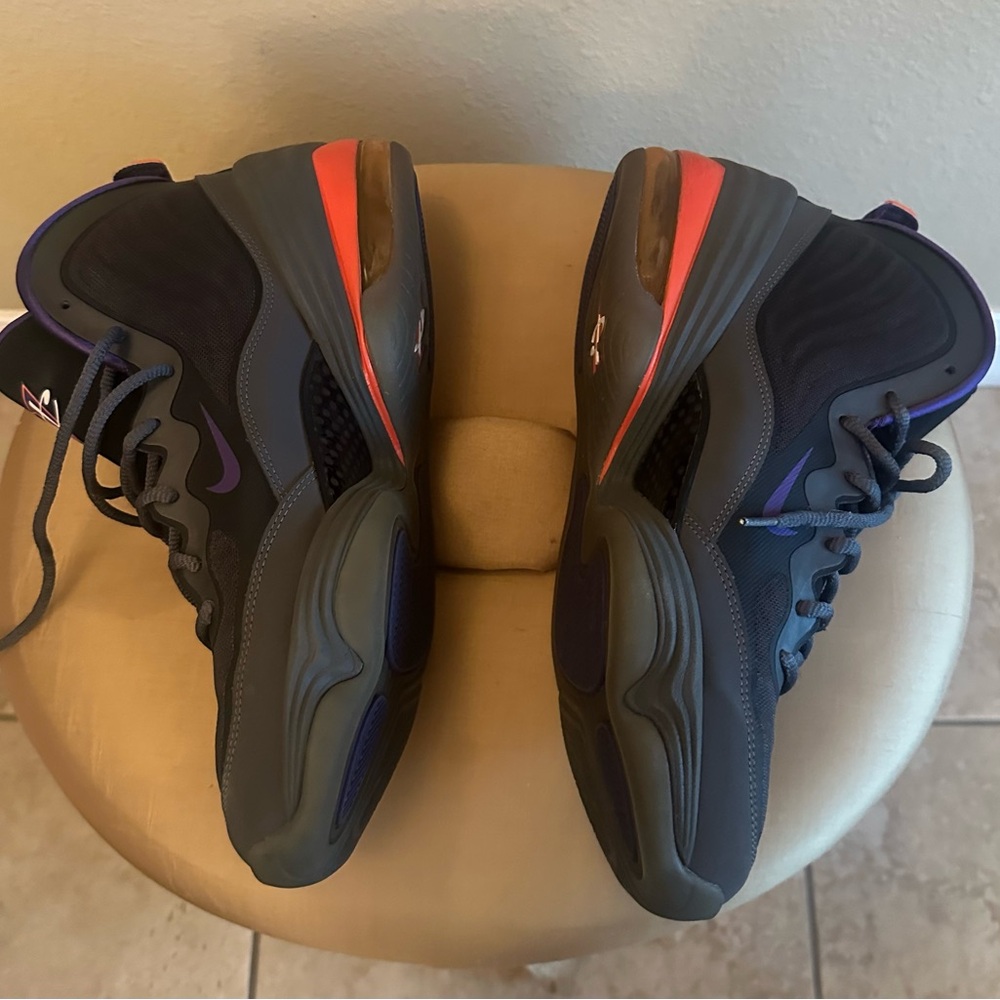 Nike Air Penny V size 12 Gray and Purple High-Top Sneakers - Picture 6 of 7